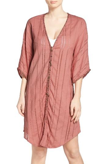 Women's Vix Swimwear Duchesse Cover-up Caftan - Pink