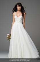 Women's Willowby Locket Beaded Tulle A-line Gown