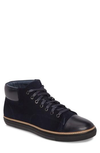 Men's English Laundry Kensal Mid Top Sneaker .5 M - Blue