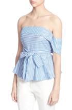 Women's Catherine Catherine Malandrino Reese Strapless Blouse - Blue