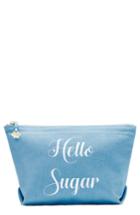 Draper James Hello Sugar Canvas Pouch - Blue