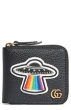 Men's Gucci Patchy Zip-around Leather Coin Wallet -