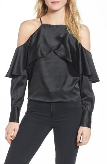 Women's Bishop + Young Mia Cold Shoulder Blouse - Black