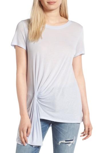 Women's Treasure & Bond Gathered Pleat Front Tee - Blue