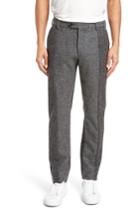 Men's French Connection Patchwork Wool Trousers - Grey
