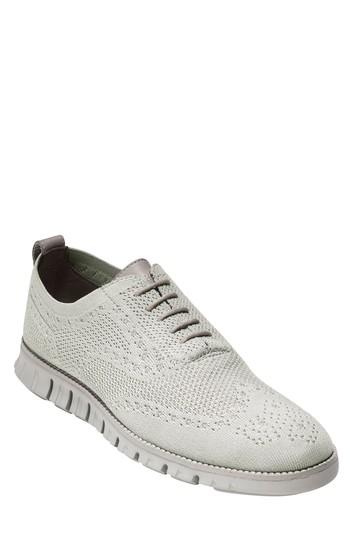 Men's Cole Haan Zerogrand Stitch-lite Wingtip Oxford .5 M - Grey