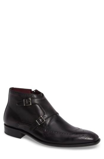 Men's Mezlan Taberna Double Monk Strap Boot M - Grey