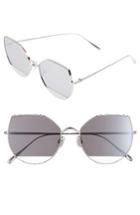 Women's Gentle Monster Song Of Style 57mm Butterfly Sunglasses - Silver/ Mirror