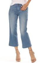 Women's Paige Nellie High Waist Culotte Jeans - Blue