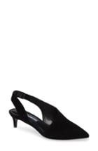 Women's Charles David Picasso Asymmetrical Slingback Pump .5 M - Black
