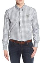 Men's Cutter & Buck Green Bay Packers - Gilman Regular Fit Plaid Sport Shirt - Green