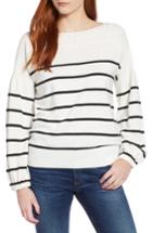 Women's Lucky Brand Stripe Pullover - Black