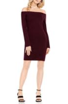 Women's Vince Camuto Off The Shoulder Sweater Dress - Red