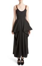 Women's J.w.anderson Drape Pocket Wool Dress Us / 10 Uk - Black