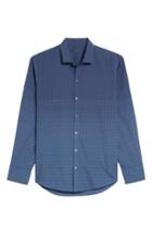 Men's Zachary Prell Jablon Check Sport Shirt - Blue