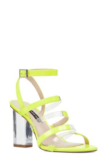 Women's Nine West Fazzani Cage Sandal M - Yellow
