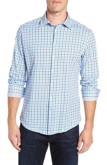 Men's Stone Rose Trim Fit Knit Sport Shirt