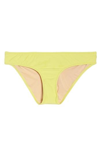 Women's J.crew Hipster Bikini Bottoms - Yellow