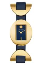 Women's Tory Burch Jacques Leather Strap Watch, 28mm X 33mm