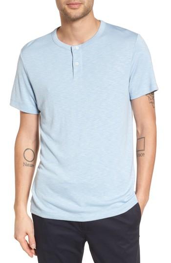 Men's Theory Gaskell Anemone Slim Fit Henley - Blue