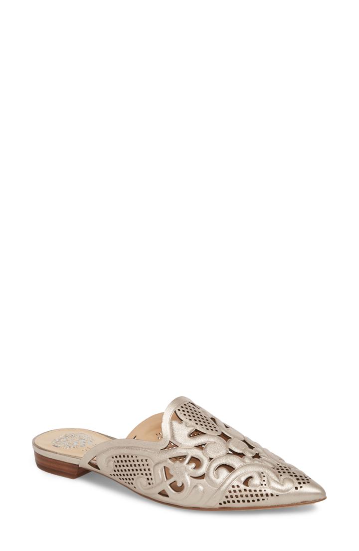 Women's Vince Camuto Meekel Pointy Toe Mule M - Metallic