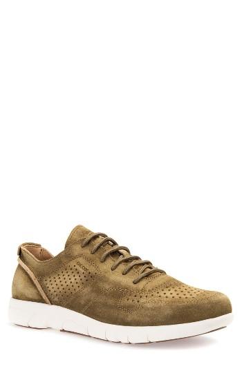 Men's Geox Brattley 2 Perforated Sneaker Eu - Brown