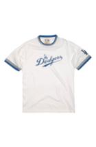 Men's Red Jacket 'los Angeles Dodgers' Trim Fit Ringer T-shirt