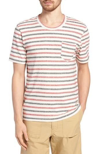 Men's Billy Reid Striped T-shirt - Red