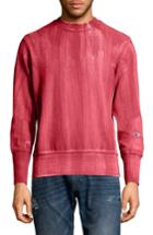 Men's Champion Reverse Weave Bleached Sweatshirt - Red