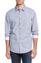 Men's Rodd & Gunn Macauley Sports Fit Print Sport Shirt, Size - Blue
