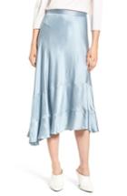 Women's Lewit A-line Ruffle Hem Skirt - Blue