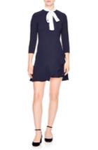 Women's Sandro Ghalia Tie Neck Dress - Blue