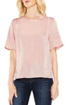 Women's Two By Vince Camuto Satin Rumple Embroidered Top - Pink
