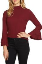Women's 1.state Bell Sleeve Top, Size - Red