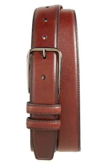 Men's Nordstrom Men's Shop Parker Leather Belt - Brown