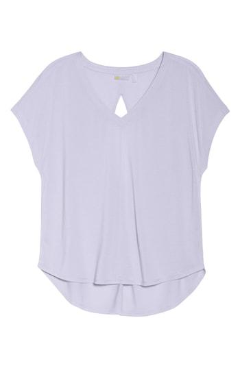 Women's Zella Release Cutout Tee, Size - Purple