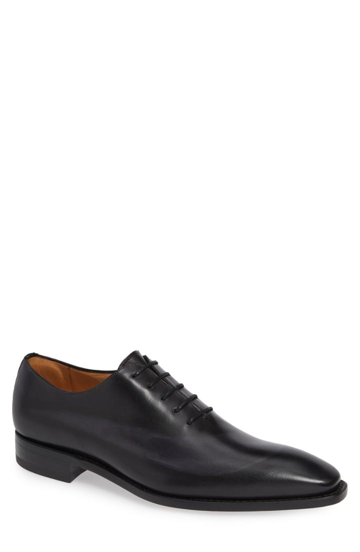 Men's Mezlan Cline Plain Toe Lace-up Derby M - Black