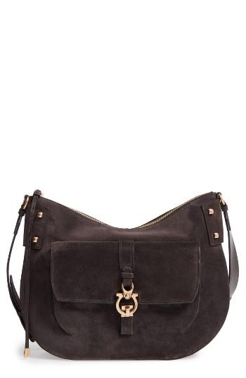 Salvatore Ferragamo Suede Hobo -