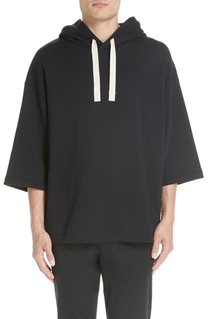 Men's Acne Studios Short Sleeve Poncho Hoodie