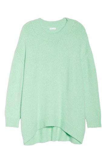 Women's Leith High-low Sweater, Size - Green