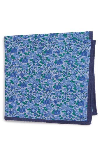 Men's Calibrate Botanical Gardens Cotton Pocket Square