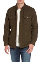 Men's Jeremiah Creek Herringbone Wool Shirt Jacket - Beige
