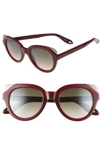Women's Givenchy 50mm Retro Sunglasses - Burgundy