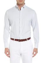 Men's Peter Millar Waldorf Regular Fit Tattersall Performance Sport Shirt - White