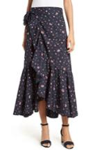 Women's Rebecca Taylor Mia Print Poplin Wrap Skirt