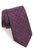 Men's Salvatore Ferragamo Gancini Silk Tie, Size - Purple