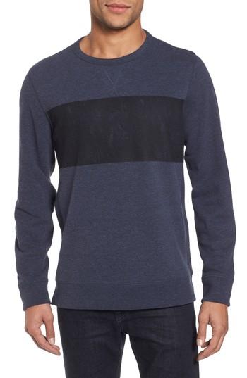 Men's Jason Scott Distressed Print Slim Fit Crewneck T-shirt - Blue