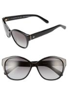 Women's Kate Spade New York 'kiersten' 56mm Cat Eye Sunglasses - Black