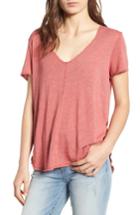 Women's Project Social T V-neck Tee - Red