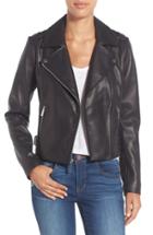 Women's Michael Michael Kors Leather Moto Jacket